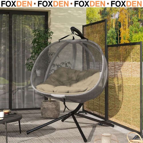 Double hanging egg chair - hanging,
