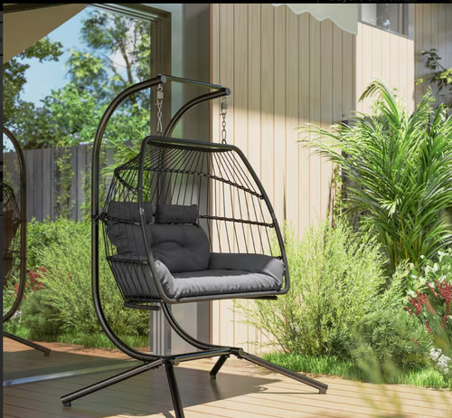 Double hanging egg chair - egg,
