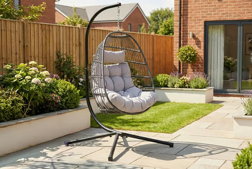 Hanging egg chair - hanging, with