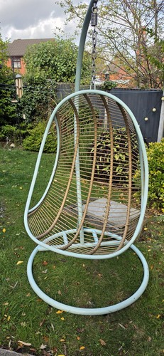 Pastel blue metal cocoon - metal,