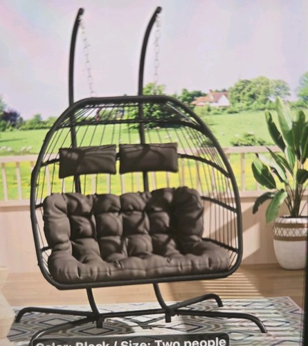 Hanging rattan egg chair - rattan,