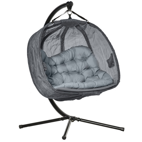 Double hanging egg chair - egg,