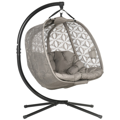 Hanging egg chair - hanging, double