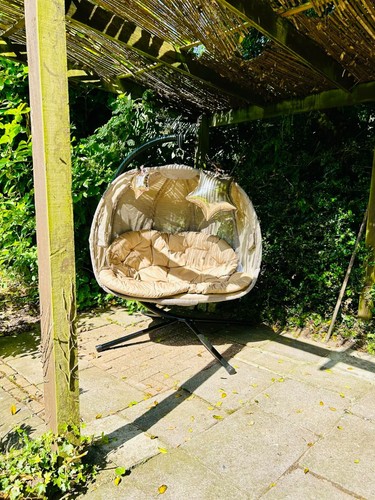 Double hanging chair egg round - hanging,
