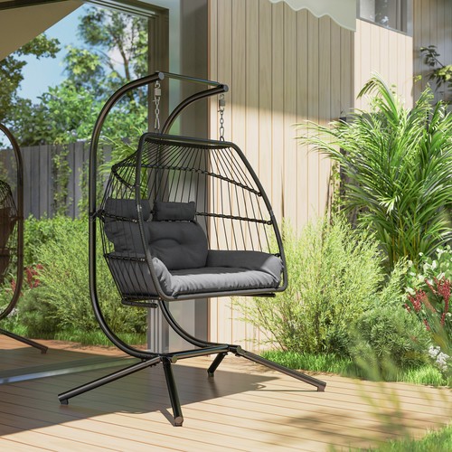 Rattan double hanging egg - double,